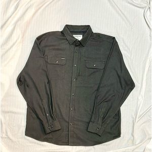 Poncho XL Regular Fit Nighthawk Flannel Charcoal NWOT